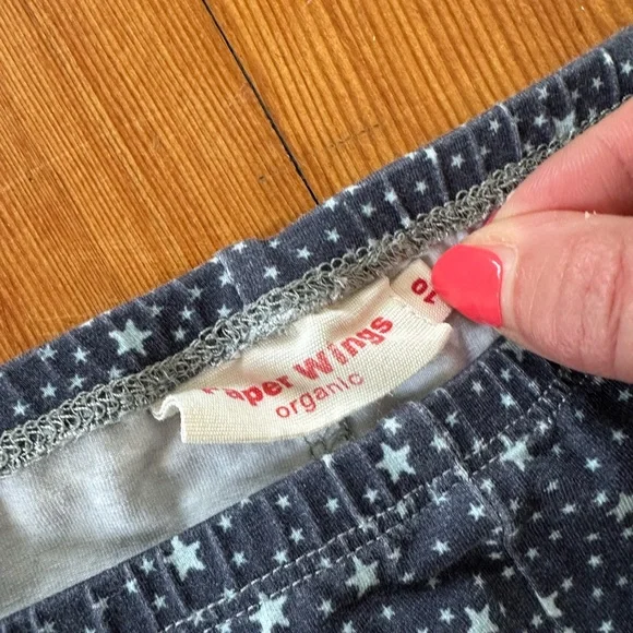 Paper Wings Starry Night Rainbow Kids Leggings - Picture 2 of 5